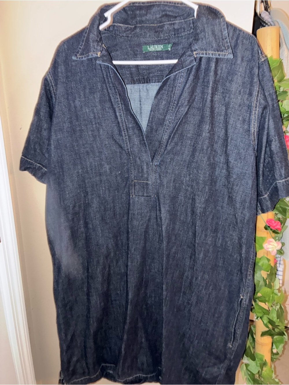 Ralph Lauren Dark Blue Short-Sleeve Denim Polo